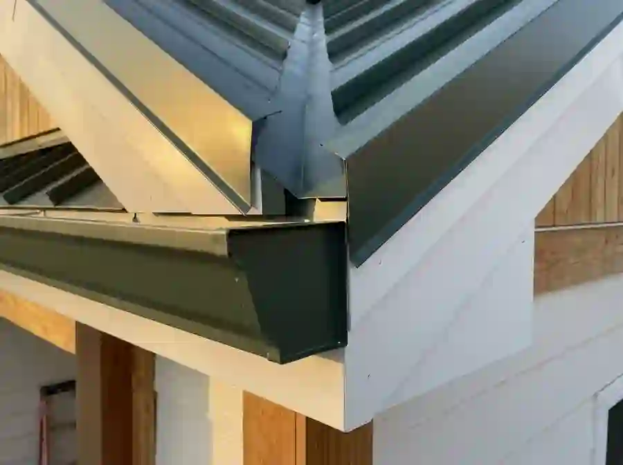 Custom architectural metal trim detail